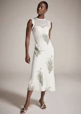 Image of NEW (no tags) MINT VELVET Cream Floral Occasion Dress - RRP £199 - UK 12