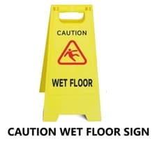Image of Wet Floor Warning Sign Cleaning In Progress Warning Sign Good Quality.