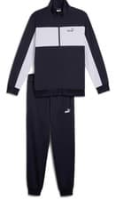 Image of Size L Puma poly colorblock full tracksuit - Navy/White - Brand new