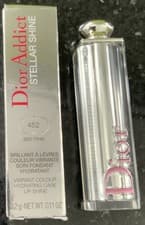 Image of DIOR ADDICT Stellar Shine Lipstick 452 IBIS PINK Hydrating care lip shine 3.2g