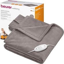 Image of Beurer Electric Blanket HD75 NO BOX Soft Heated Throw Taupe 180 x 130 cm Soft