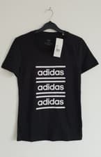 Image of Girls Adidas T-Shirt Repeat Logo Children Top Pink Kids Junior 