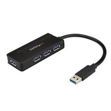 Image of StarTech 4 Port USB 3.0 Hub (SuperSpeed 5Gbps) with Fast Charge  Portable USB...