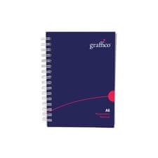 Image of Graffico Polypropylene Wirebound Notebook 140 Pages A6 EN08826