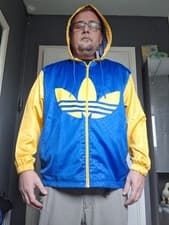 Image of Adidas Colorblock Hooded Jacket