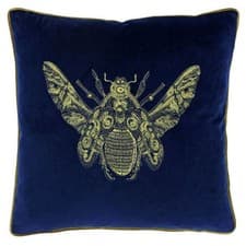 Image of Riva Paoletti Cerana Embroidered Piped Cushion Cover 50x50cm Decorative UK