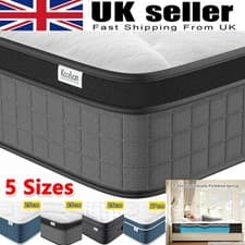 Image of LUXURY ORTHOPAEDIC POCKET 4000 SPRUNG MATTRESS 3FT 4FT6 5FT KING SIZE