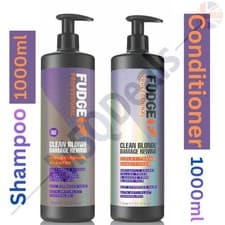 Image of Fudge Clean Blonde Damage Rewind Violet Toning Shampoo & Conditioner 1000ml Duo