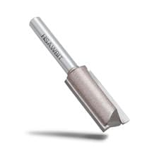 Image of Straight 2-Flute Router Cutter, 1/4 Inch Shank, 16Mm Cut Diameter & 30Mm Cut Len
