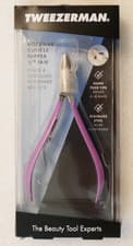 Image of Tweezerman Rockhard Cuticle Nipper Stainless Steel 1/2 Jaw, PURPLE COLOR