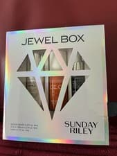 Image of NEW Sunday Riley Travelset Kit ( “jewel Box”) with 3 Hero Products of Sunday R.