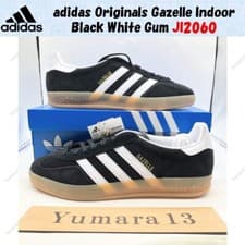 Image of adidas Originals Gazelle Indoor Black White Gum JI2060 Men's Size