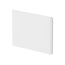 Image of Nuie Acrylic B-Shape Shower Bath End Panel 500mm H x 725mm W - Gloss White