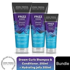 Image of John Frieda Dream Curls Shampoo & Conditioner 250ml + Hydrating Jelly 200ml