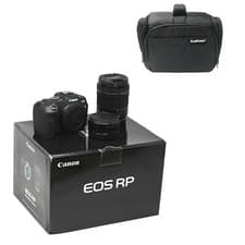Image of Canon EOS RP Camera + RF 24-105 f/4-7.1 STM Lens + EF-EOS R Mount Adapter + Bag
