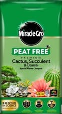 Image of CACTI SUCCULENT COMPOST BONSAI CACTUS SPECIAL PLANTS PEAT FREE MIRACLE GRO 10L