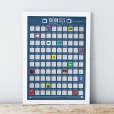 Image of Gift Republic Scratch Off Bucket List 100 Box Sets Poster Challenge Gift Idea