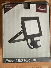 Image of Ansell 20W LED Floodlight PIR Sensor Outdoor Security Light IP44 4000K NEW
