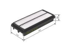 Image of Bosch F 026 400 060 Air Filter Fits Kia