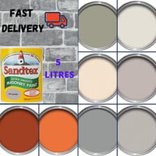 Image of Sandtex 5L Litre Masonry Outside Paint Ultra Smooth Different Colours Waterproof