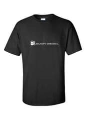Image of Sour Diesel T-Shirt 420 Kush Marijuana Pot Logo Black White Tee Shirt