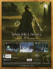 Image of 2003 Van Helsing PS2 Xbox GBA Print Ad/Poster Hugh Jackman Movie Video Game Art