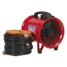 Image of Sealey Portable Ventilator Ø200mm with 5Mtr Ducting Portable Ventilators VEN200
