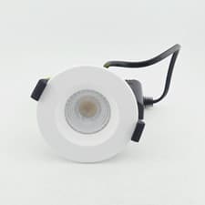 Image of Luceco Type Compact Fire Rated LED Downlight Fixed IP65 6W 4000K 600lm