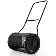 Image of 27 Inch Peat Moss Spreader Compost Spreader with Upgrade U-shaped Handle