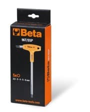 Image of Beta Offset Hexagon Key Wrenches with Handles 5pc, Metric 2.5mm - 6mm - 96T/S5P