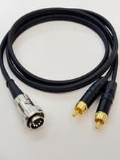 Image of Naim Audio 5 Pin Din Twist Lock to 2 x RCA Phono Lead