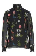Image of Ted Baker Florence floral print ruffle high neck blouse size 4 UK 14 NEW RRP£119