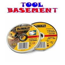 Image of DeWALT DT42335TZ-QZ 115mm Metal Tin of 10 Stainless Steel Flat Cutting Discs...