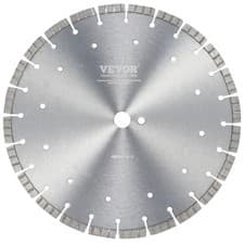 Image of VEVOR Diamond Blade 12inch Concrete Saw Blade Wet or Dry 0.47inch Wavy Teeth