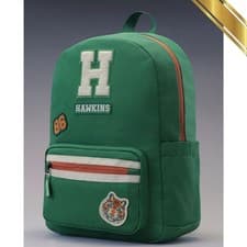 Image of Stranger Things Hawkins Backpack Green Limited Edition - Official Licensed 2026