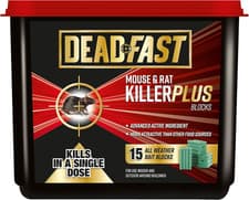 Image of Deadfast Mouse and Rat Killer plus Poison, 15 Block - Green