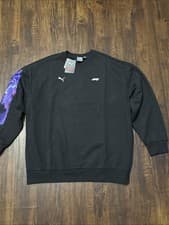 Image of NWT PUMA F1 Neon Energy Crewneck Sweat Black 625738 01 Men's Size XL