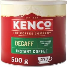 Image of Kenco Decaffeinated Freeze Dried Instant Coffee PAck of 1x 500g