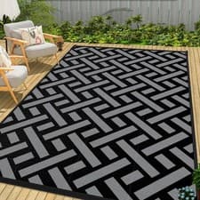 Image of Extra Large Outdoor Rug Garden Waterproof Patio Area Non Slip Deck Floor Mat UK