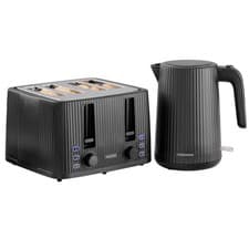 Image of Kettle and 4 Slice Toaster Twin Pack