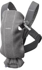 Image of BabyBjorn Mini Soft Jersey Baby Carrier Dark Grey, 0-1 Years