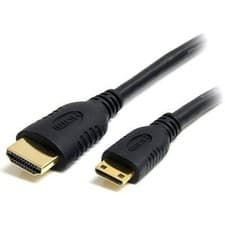 Image of Startech 1M Mini Hdmi To Hdmi Cable With Ethernet 4K 30Hz High Speed Mini Hdmi 1