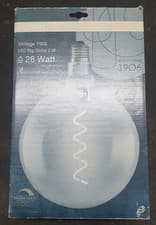 Image of Osram 1906 5W LED Big Globe Bulb Vintage Spiral Filament Gold Glass Dimmable d11