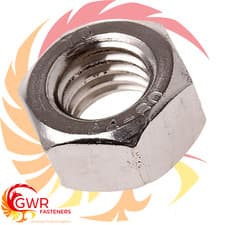 Image of HEXAGON FULL NUTS A2 STAINLESS STEEL M2 M2.5 M3 M4 M5 M6 M8 M10 M12 M14 M16 M20