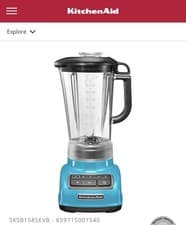 Image of Kitchenaid Blender Crystal Blue 1.75L. New in box Discontinued Model