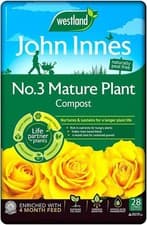 Image of NO.3 MATURE PLANT COMPOST SOIL PEAT FREE WITH FEED 28L WESTLAND JOHN INNES