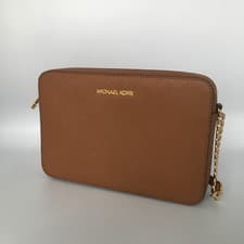 Image of Michael Kors Jet Set Large East West Saffiano Leather Crossbody Bag