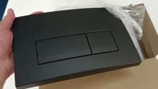 Image of GEBERIT delta50 Dual Flush Plate black WC 115.119.DW.1 Toilet, Bath