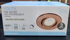 Image of Copper Tiltable, Dimmable Fire & IP65 Rated Fixed Downlights