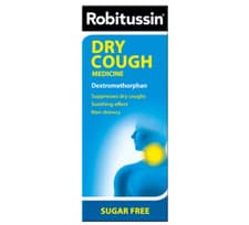 Image of Robitussin Dry Cough Medicine - Supresses Dry Coughs - Sugar Free - 250ml